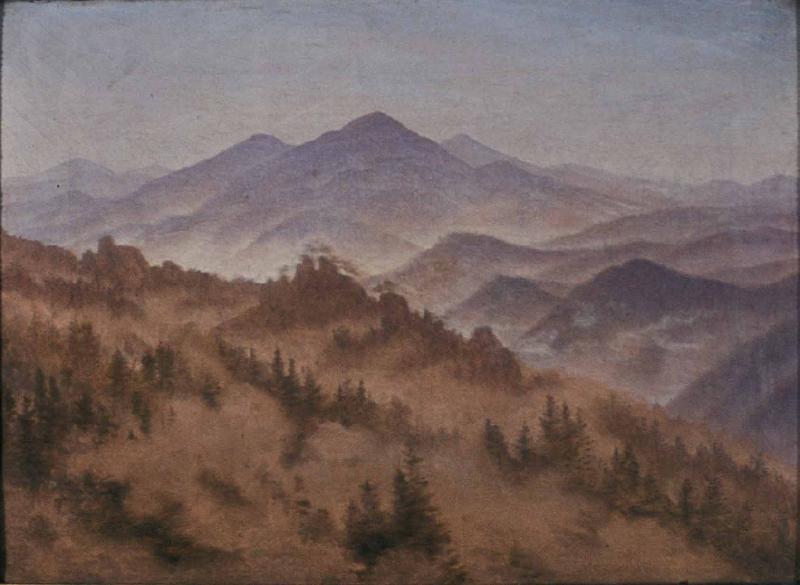 Caspar David Friedrich Riesengebirgslandschaf oil painting image